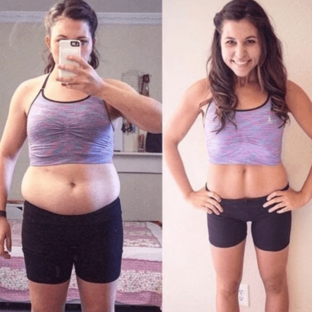 Amanda K. transformation showing before and after results