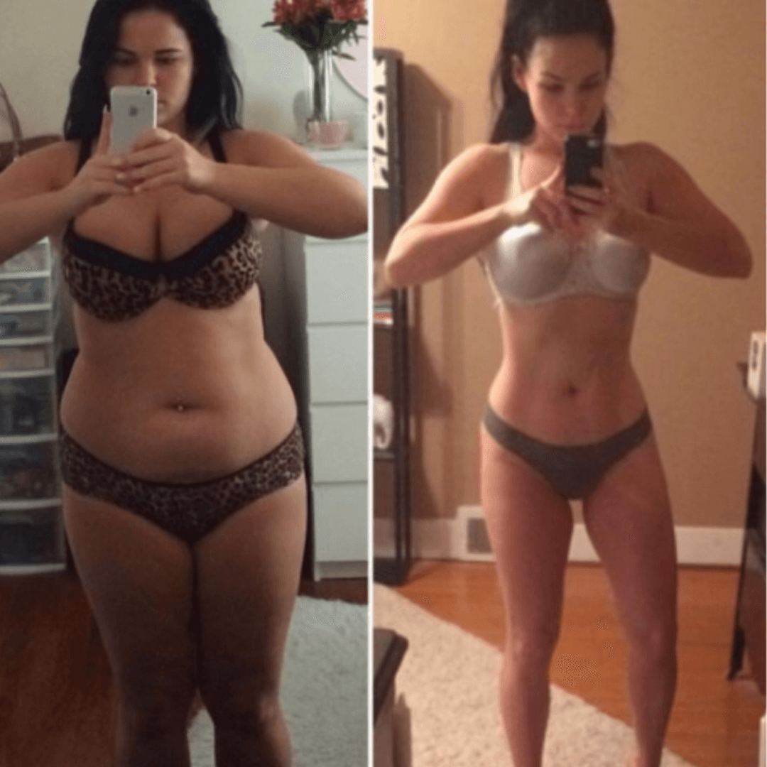Rachel P. transformation showing before and after results